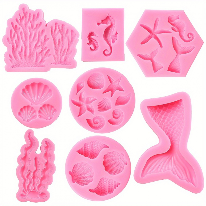 Silicone Mold Ocean - Un set di 8 stampi in