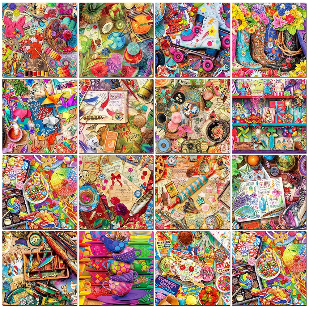 Resin Art On Canvas - PhotoCustom Painting By Numbers strumenti di