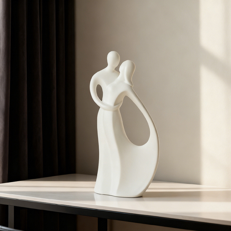 Resin Art Gift For Wedding - Scultura Nordica in Ceramica di Coppia