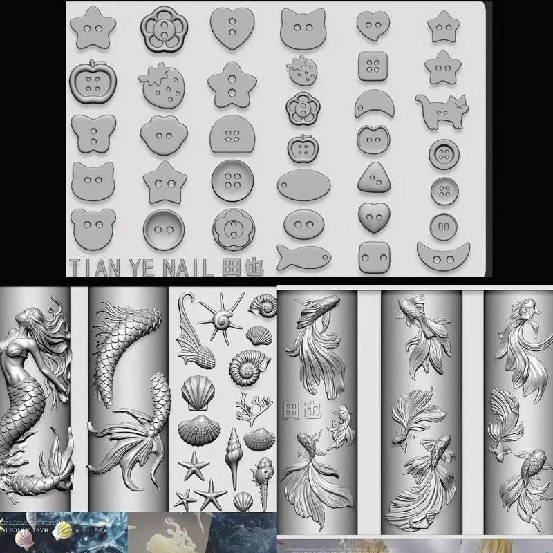 Stampi in Silicone per Unghie  - Resin Art Template recensione e prezzo