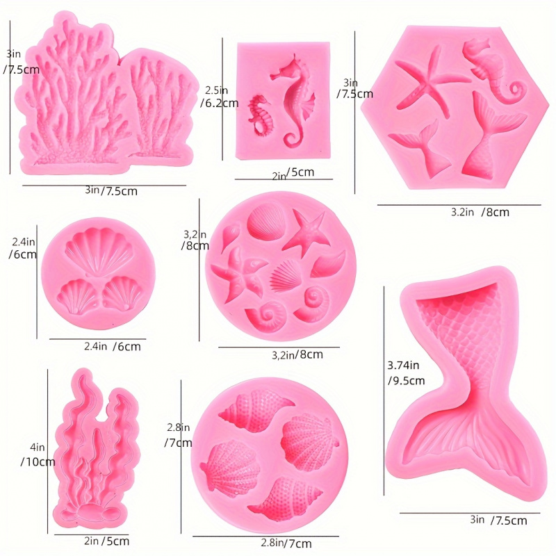 Un set di 8 stampi in silicone - Silicone Mold Ocean recensione e prezzo