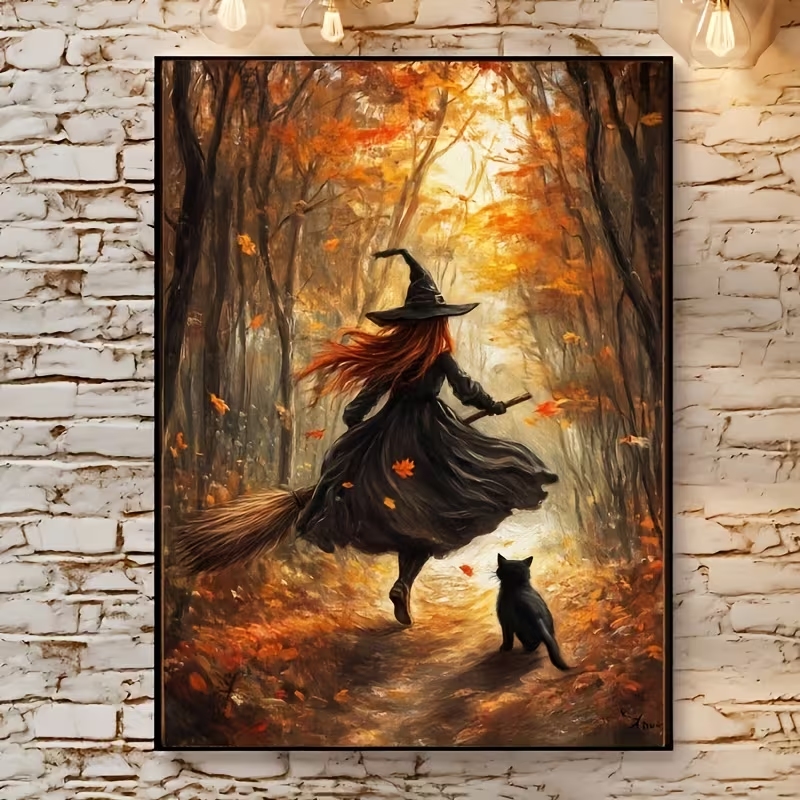 Stampa su Tela Retrò di Strega - Resin Art On Canvas recensione e prezzo
