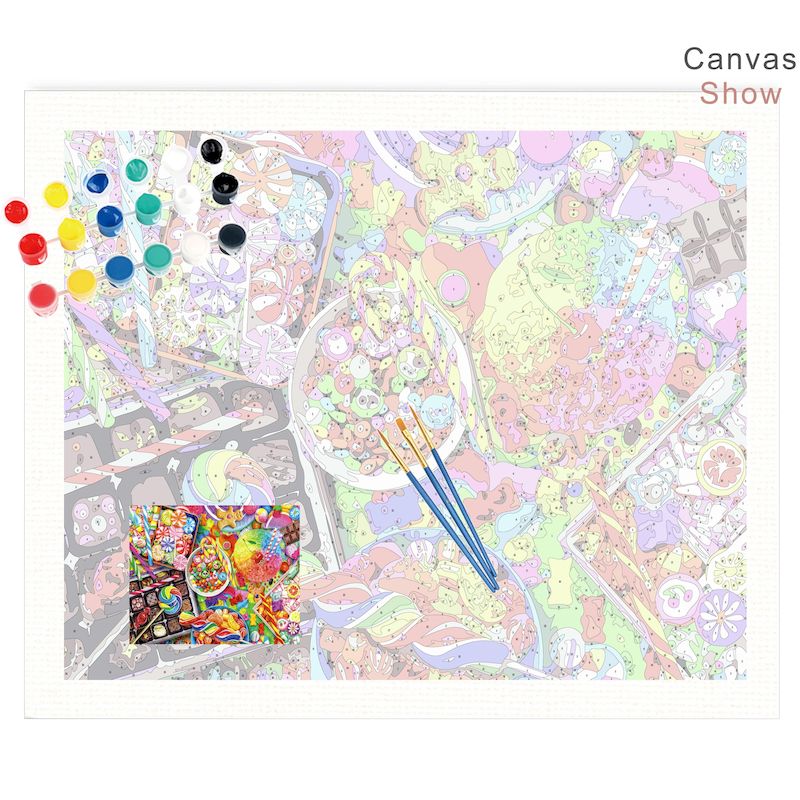 PhotoCustom Painting By Number - Resin Art On Canvas recensione e prezzo