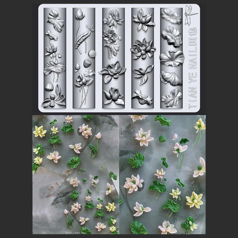 Serie di fiori Stampo per ungh - Resin Art Template recensione e prezzo
