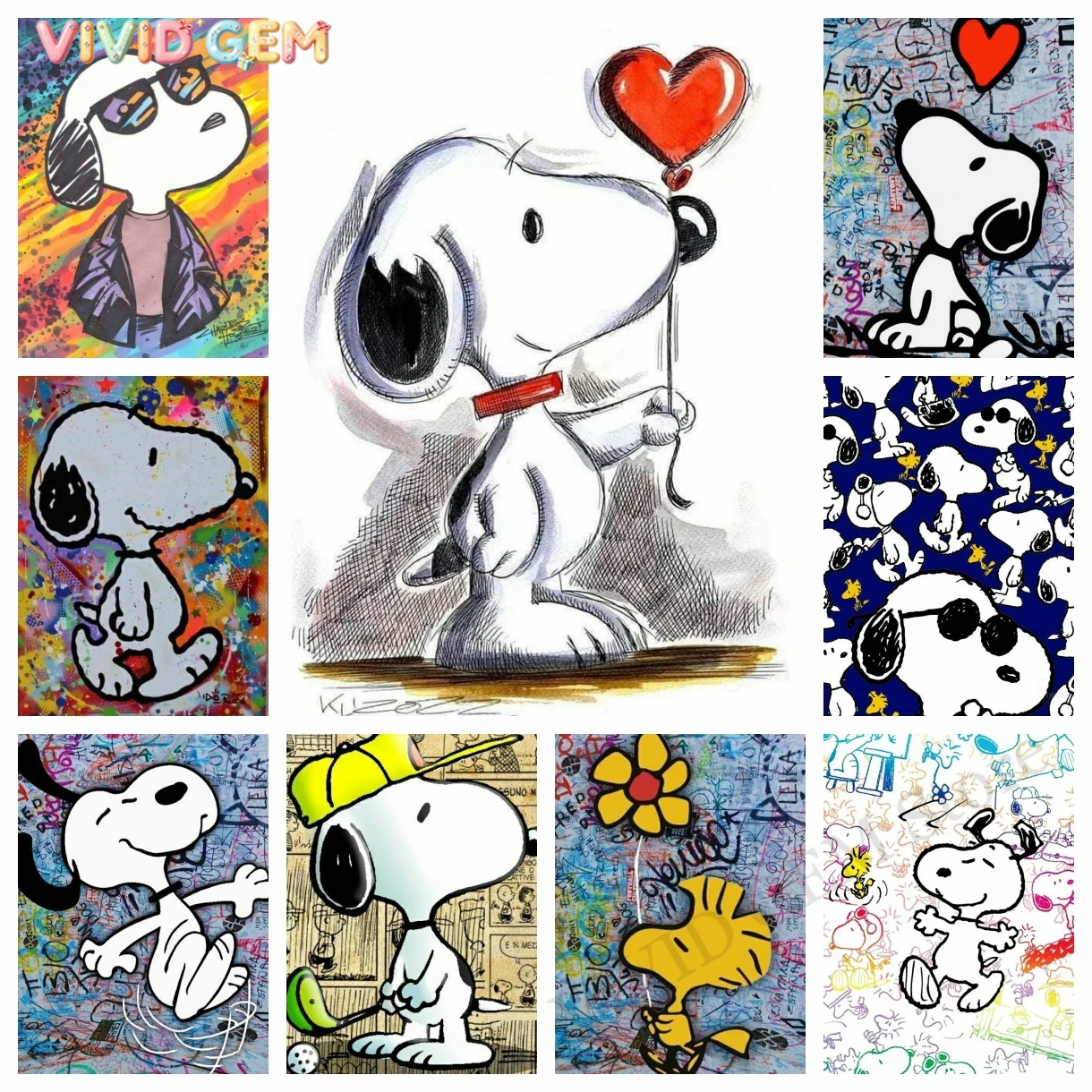 VIVID GEM Kawaii Graffiti Snoo - Resin Art Diy recensione e prezzo